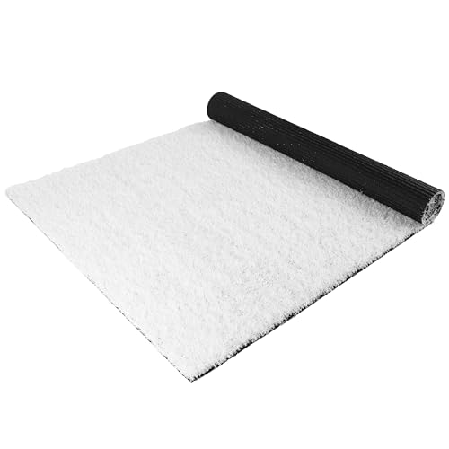 Primaflor Kunstrasen EXPO B1 Weiß 22 mm 400 x 1350 CM – künstlicher Rasen schwer entflammbar CFL-S1 | wasserdurchlässiger Rasenteppich für Messe Indoor Outdoor | UV-beständiges Kunstgras Bodenbelag von Primaflor - Ideen in Textil