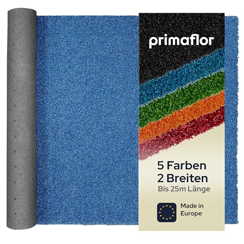 Primaflor Kurzflor Kunstrasen WELLNESS - Blau, 2,00m x 2,50m, Viele Größen, 12 mm Hoch, UV-Beständiger, Wasserdurchlässiger, Rasenteppich, Outdoor Bodenbelag für Balkon, Minigolf und Boot von Primaflor - Ideen in Textil