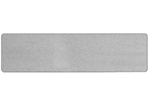 Primaflor Kurzflor Wohnzimmerteppich - Macao, Grau, 80x200 cm, Viele Größen und Farben, Moderner Teppich für Kinderzimmer, Arbeits- und Schlafzimmer, Fußbodenheizung geeigneter Teppichläufer von Primaflor - Ideen in Textil