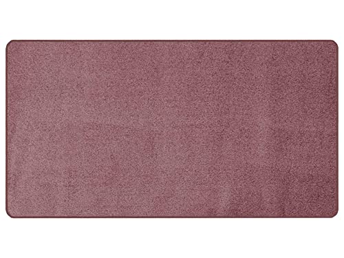 Primaflor Kurzflor Wohnzimmerteppich - Manila, Mauve, 120x170 cm, Viele Größen und Farben, Moderner Teppich für Kinderzimmer, Arbeits- und Schlafzimmer, Fußbodenheizung geeigneter Teppichläufer von Primaflor - Ideen in Textil