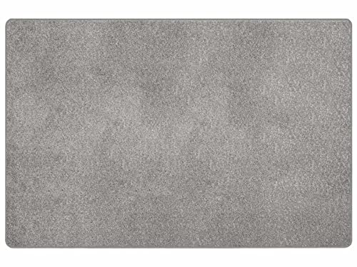 Primaflor Kurzflor Wohnzimmerteppich - Mumbai, Silber, 140x200 cm, Viele Größen und Farben, Moderner Teppich für Kinderzimmer, Arbeits- und Schlafzimmer, Fußbodenheizung geeigneter Teppichläufer von Primaflor - Ideen in Textil