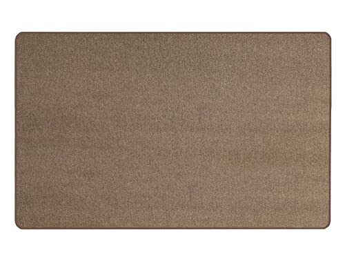 Primaflor Kurzflor Wohnzimmerteppich - MACAO, Messing-Braun, 120x170 cm, Viele Größen und Farben, Moderner Teppich für Kinderzimmer, Arbeits- und Schlafzimmer, Fußbodenheizung geeigneter Teppichläufer von Primaflor - Ideen in Textil