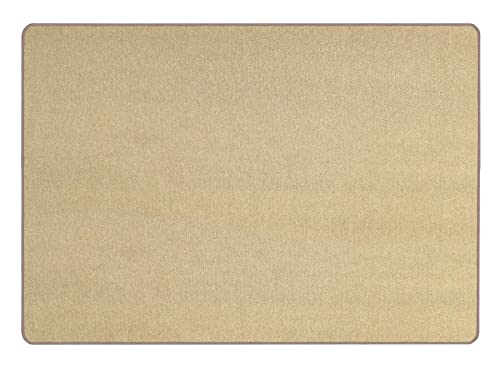 Primaflor Kurzflor Wohnzimmerteppich - Macao, Beige, 140x200 cm, Viele Größen und Farben, Moderner Teppich für Kinderzimmer, Arbeits- und Schlafzimmer, Fußbodenheizung geeigneter Teppichläufer von Primaflor - Ideen in Textil