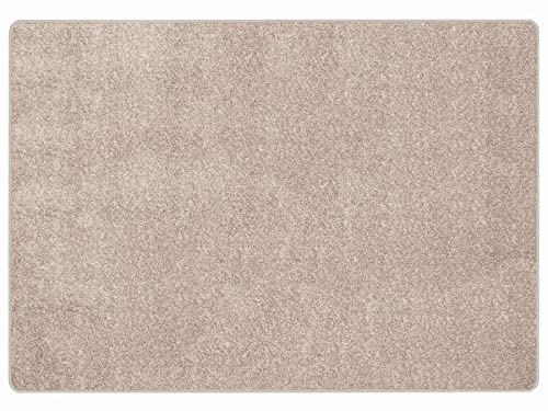 Primaflor Kurzflor Wohnzimmerteppich - Mumbai, Creme, 120x170 cm, Viele Größen und Farben, Moderner Teppich für Kinderzimmer, Arbeits- und Schlafzimmer, Fußbodenheizung geeigneter Teppichläufer von Primaflor - Ideen in Textil