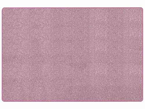 Primaflor Kurzflor Wohnzimmerteppich - Mumbai, Rosa, 140x200 cm, Viele Größen und Farben, Moderner Teppich für Kinderzimmer, Arbeits- und Schlafzimmer, Fußbodenheizung geeigneter Teppichläufer von Primaflor - Ideen in Textil