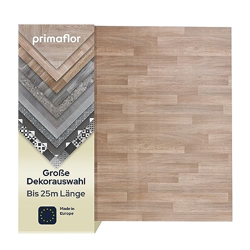 Primaflor PVC Bodenbelag Meterware - 15x20 cm, TACUTO, Eiche natur, Vinyl-Boden in Holzoptik für Küche, Wohn- und Badezimmer, Hochwertige Auslegware, Anti-Rutsch Oberfläche, MUSTERSTÜCK von Primaflor - Ideen in Textil