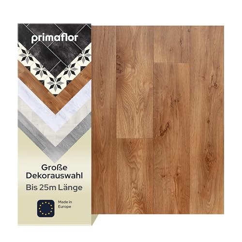 Primaflor PVC Bodenbelag Meterware - TURIN, Diele Naturholz 1300, 2,00m x 7,00m, Vinyl-Boden in Holzoptik für Küche, Wohn- und Badezimmer, Hochwertige Auslegware, Anti-Rutsch Oberfläche von Primaflor - Ideen in Textil