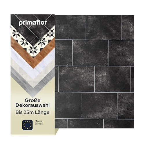 Primaflor PVC Bodenbelag Meterware - TURIN, Fliese Lido 8409, Vinyl-Boden in Holzoptik für Küche, Wohn- und Badezimmer, Hochwertige Auslegware, Anti-Rutsch Oberfläche, MUSTERSTÜCK von Primaflor - Ideen in Textil