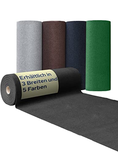 Primaflor Rasenteppich - COMFORT, Anthrazit, 4,00m x 3,00m | UV-stabil & schnelltrocknend | Mit Noppen | Kunstrasen-Teppich für Balkon, Terrasse & Poolbereich | Outdoor Bodenbelag | Balkonteppich von Primaflor - Ideen in Textil