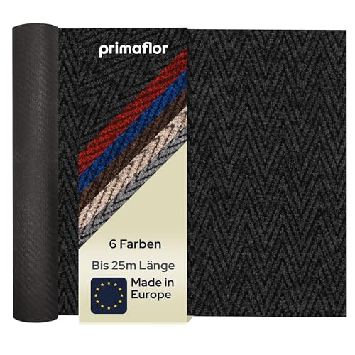 Primaflor Sauberlauf NOBILIS - Anthrazit - 2,00m x 2,00m | Schmutzfangläufer Meterware | Rutschhemmender Teppichläufer für Flur & Eingangsbereich | Zuschneidbarer Schmutzfangteppich von Primaflor - Ideen in Textil