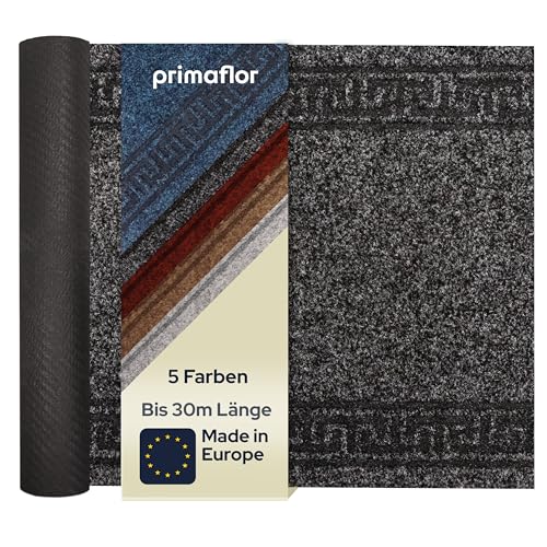 Primaflor Sauberlauf Olympia - Anthrazit - 0,80m x 2,00m | Schmutzfangläufer Meterware | Teppichläufer für Flur und Eingangsbereich | rutschhemmender Rücken | robust und zuschneidbar von Primaflor - Ideen in Textil