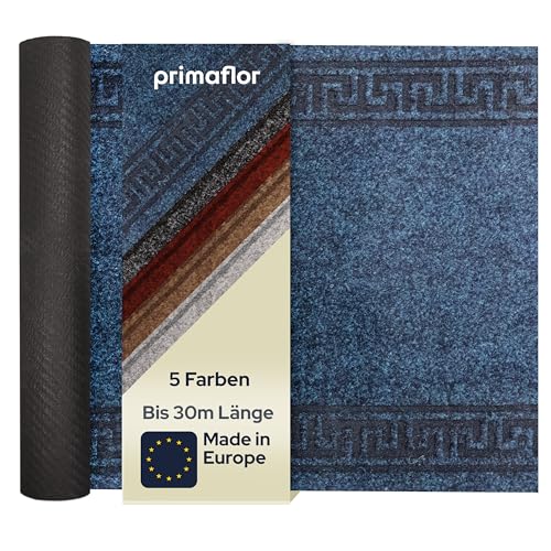 Primaflor Sauberlauf Olympia - Blau - 0,66m x 1,50m | Schmutzfangläufer Meterware | Teppichläufer für Flur und Eingangsbereich | rutschhemmender Rücken | robust und zuschneidbar von Primaflor - Ideen in Textil