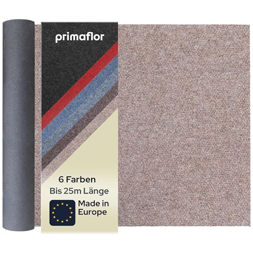 Primaflor Sauberlauf nach Maß - PICOLLO, Beige, 1,00m x 13,00m, Rutschfester Schmutzfangläufer Meterware, Robuster Küchenläufer, Zuschneidbarer Teppichläufer, Eingangsmatte für Flur und Windfang von Primaflor - Ideen in Textil