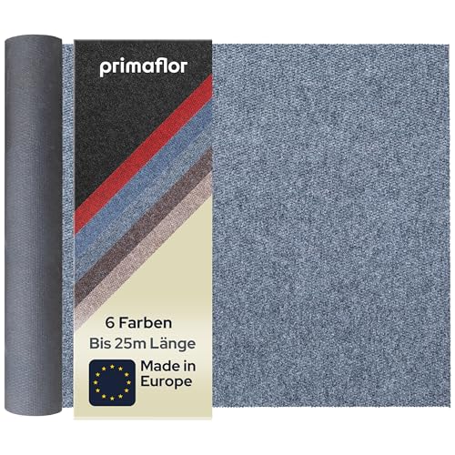 Primaflor Sauberlauf nach Maß - PICOLLO, Grau-Blau, 2,00m x 4,00m, Rutschfester Schmutzfangläufer Meterware, Robuster Küchenläufer, Zuschneidbarer Teppichläufer, Eingangsmatte für Flur und Windfang von Primaflor - Ideen in Textil