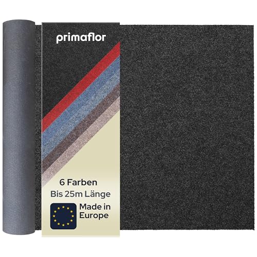 Primaflor Sauberlauf nach Maß - PICOLLO, Anthrazit, 2,00m x 7,00m, Rutschfester Schmutzfangläufer Meterware, Robuster Küchenläufer, Zuschneidbarer Teppichläufer, Eingangsmatte für Flur und Windfang von Primaflor - Ideen in Textil