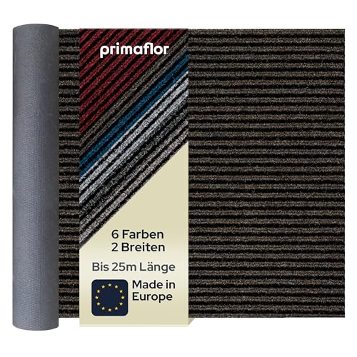 Primaflor Sauberlauf nach Maß - Magnum, Braun, 1,00m x 4,50m, Rutschfester Schmutzfangläufer Meterware, Robuster Küchenläufer, Zuschneidbarer Teppichläufer, Eingangsmatte für Flur und Windfang von Primaflor - Ideen in Textil