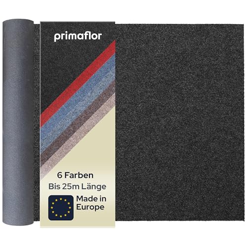 Primaflor Sauberlauf - PICOLLO, Anthrazit, 2,00m x 2,50m, Rutschfester Schmutzfangläufer Meterware, Robuster Küchenläufer nach Maß, Zuschneidbarer Teppichläufer, Eingangsmatte für Flur und Windfang von Primaflor - Ideen in Textil