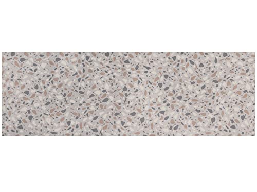 Primaflor Vinyl Küchenläufer Meterware - TERRAZZO, Grau, 0,80m x 2,00m, Pflegeleichter Küchenvorleger aus Hochwertigem PVC, Robuster Läufer für Badezimmer und Waschküche von Primaflor - Ideen in Textil