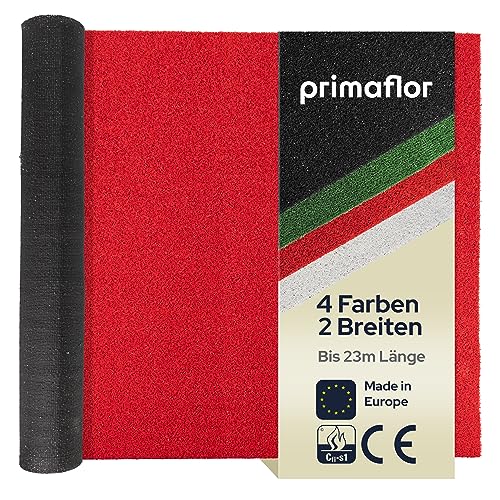 Primaflor - Ideen in Textil Roter Outdoor Eventläufer VIP Teppich - 1,00m x 6,00m, Robuster und Strapazierfähiger Empfangsteppich, Gangläufer, Robuster Eventteppich für Innen & Außen von Primaflor - Ideen in Textil