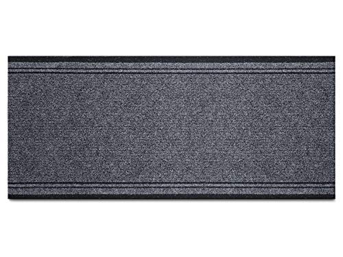 Schmutzfang-Teppich-Läufer Meterware MALAGA – Grau, MUSTER, Rutschfester Küchenläufer, Robuste Sauberlauf-Matte von Primaflor - Ideen in Textil