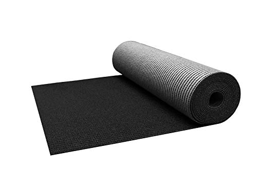 Sicherheits-Matte Meterware - Anthrazit, 1,20m x 8,00m, Rutschfester Gummi-Granulat Schmutzfang-Läufer, Anti-Glätte Fußmatte von Primaflor - Ideen in Textil