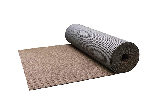 Primaflor - Ideen in Textil Sicherheits-Matte Meterware - Beige, 1,20m x 4,00m, Rutschfester Gummi-Granulat Schmutzfang-Läufer, Anti-Glätte Fußmatte von Primaflor - Ideen in Textil