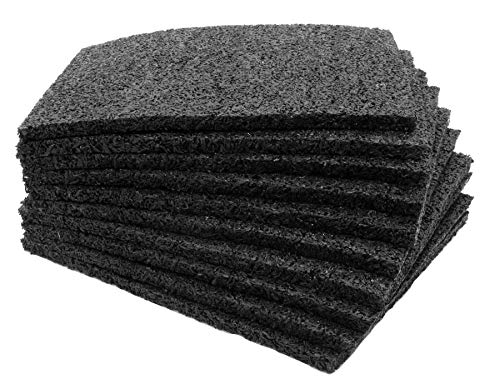 Terrassenpads für Terrassenbau 150 x 200 x 8 mm - 100 Stück, Gummipads ISO-Pads Unterlagen für Unterkonstruktionen Gummigranulatunterlage 8mm Hoch von Primaflor - Ideen in Textil