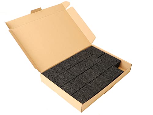 Terrassenpads für Terrassenbau 60 x 90 x 8 mm - 70 Stück, Gummipads ISO-Pads Unterlagen für Unterkonstruktionen Gummigranulatunterlage 8mm Hoch von Primaflor - Ideen in Textil