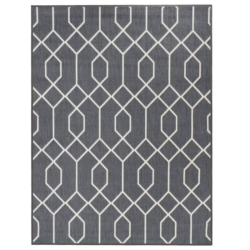 Primaflor In- und Outdoorteppich Reverso Geo River Grau 200x280cm von Primaflor