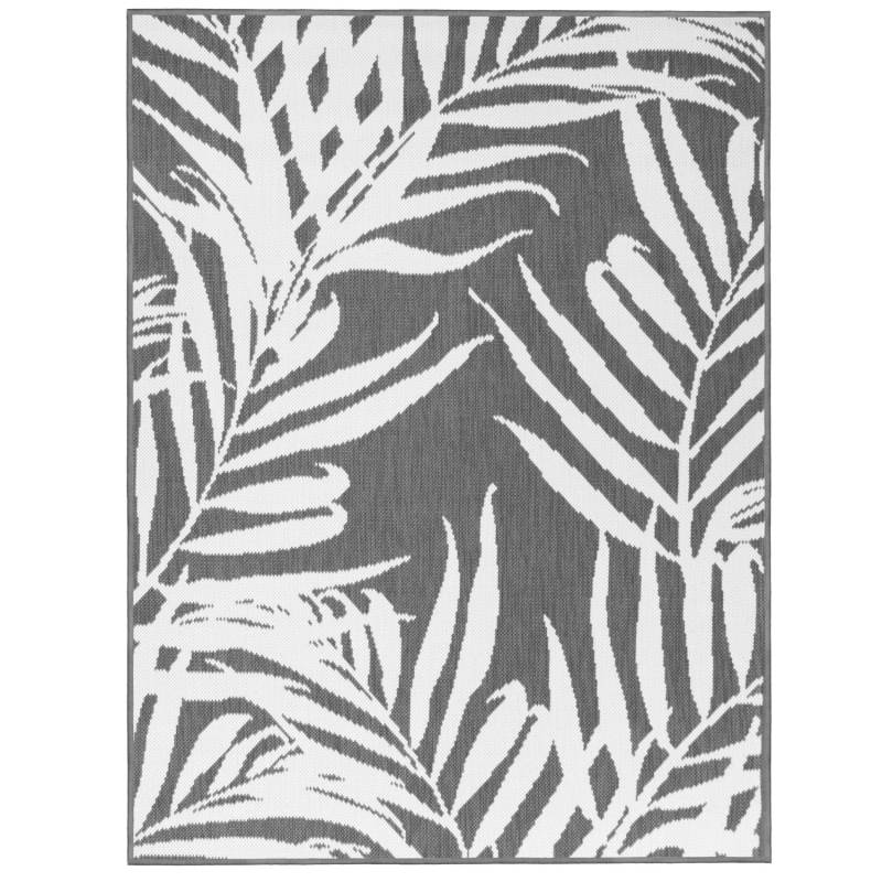 Primaflor In- und Outdoorteppich Reverso Palm Tree Grau 200x280cm von Primaflor
