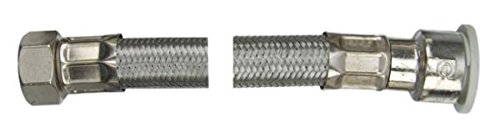 Primaflow 90006351 EZ Flex Wasserhahn-Anschluss Schlauch 15 PF X 1/5,1 cm X 30 cm (1 Stück), chrom von Primaflow