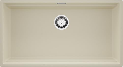 PRIMAGRAN Unterbauspüle Granit Beige 86x47cm, Spülbecken 1 Becken + Ablauf-Set, Granitspüle ab 90er Unterschrank - Praga PRIMAGRAN Unterbauspüle Granit Beige 86x47cm, Spülbecken 1 Becken + Ablauf-Set, Granitspüle ab 90er Unterschrank - Praga von Primagran