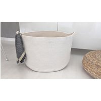 Großer Korb, Flechtkorb, Baumwollkorb, Korb Beige , Aufbewahrungskorb, Extragroß, Xxl Natur Aufbewahrung Großer Korb, Flechtkorb, Baumwollkorb, Korb Beige , Aufbewahrungskorb, Extragroß, Xxl Natur Aufbewahrung von Primaliese