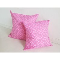 Kissenhülle Pink, Kissenbezug 50x50 cm, Wellenmuster, Sommerkissenhülle Kissenhülle Pink, Kissenbezug 50x50 cm, Wellenmuster, Sommerkissenhülle von Primaliese