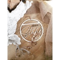 Familien Hoop | Loop Türschild Familienname Geschenkidee Hochzeit Geburtstag Personalisiert Türkranz Mit Name von PrimalinaIShop