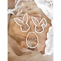 Osteranhänger Mit Name | Ostern Osterhase Osterei Osterkörbchen Osterkorb Personalisiert von PrimalinaIShop