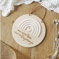 Schild Für Regenbogenkinder | Sternenkinder Türschild Wandschild Namensschild Regenbogen 3D von PrimalinaIShop