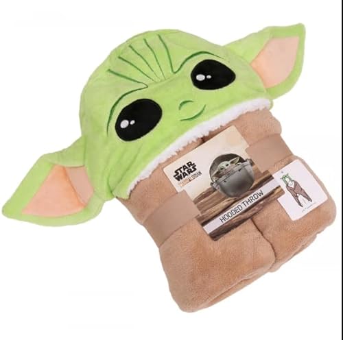 Star Wars The Mandalorian Baby Yoda Grogu Kapuze, 120 x 150 cm von Primark Limited