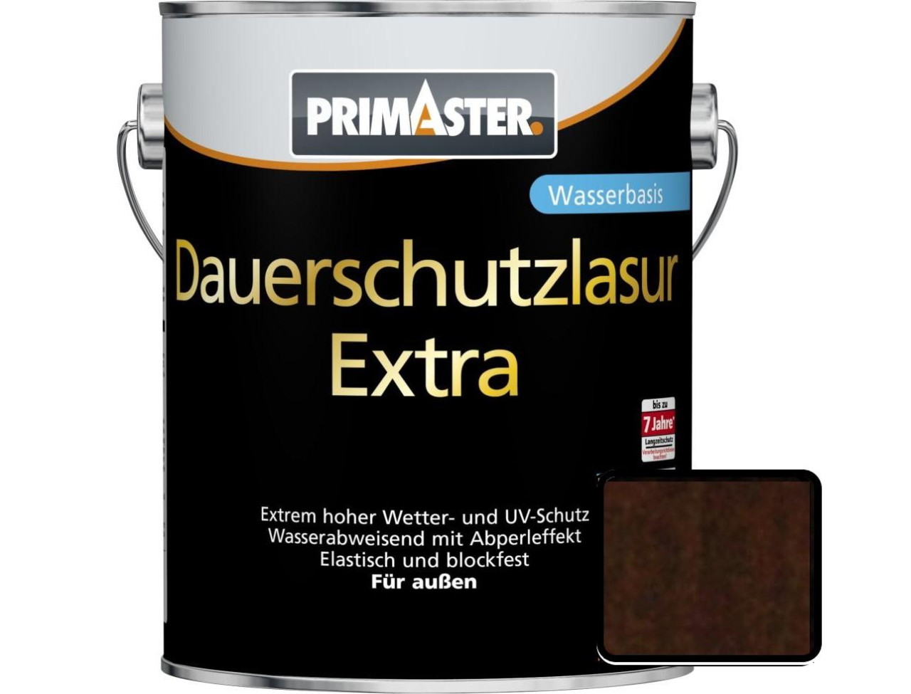 Primaster Dauerschutzlasur Extra 2,5 L nussbaum von Primaster