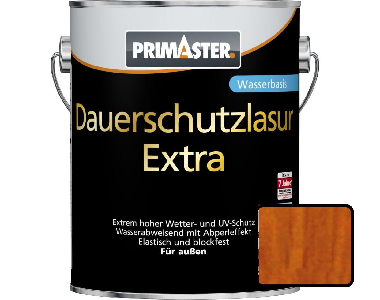 Primaster Dauerschutzlasur Extra 2,5 L teak von Primaster