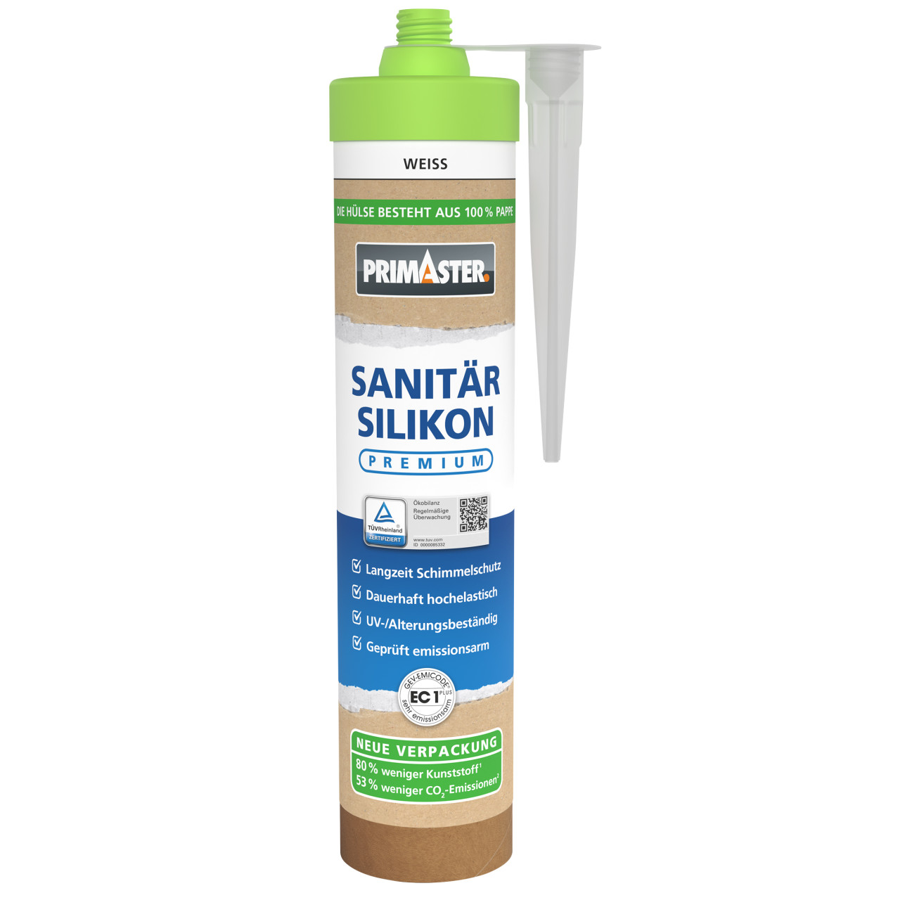 PRIMASTER Sanitär Silikon Premium weiß 280 ml von Primaster