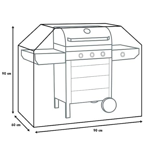 Primaster Abdeckung 90 x 60 x 90 cm Schutzhülle Gasgrills Grillwagen Grillhaube von Primaster