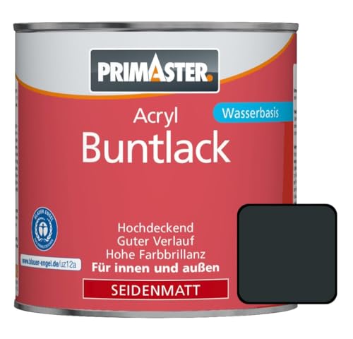 Primaster Acryl Buntlack 375ml Anthrazitgrau Seidenmatt Wetterfest Holz & Metall Primaster Acryl Buntlack 375ml Anthrazitgrau Seidenmatt Wetterfest Holz & Metall von Primaster