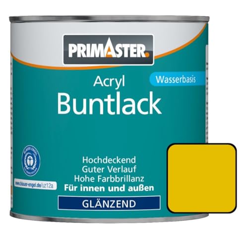 Primaster Acryl Buntlack 375ml Signalgelb Glänzend Wetterbeständig Holz&Metall Primaster Acryl Buntlack 375ml Signalgelb Glänzend Wetterbeständig Holz&Metall von Primaster