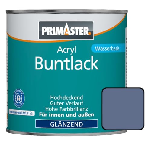 Primaster Acryl Buntlack 375ml Taubenblau Glänzend Wetterbeständig Holz & Metall von Primaster