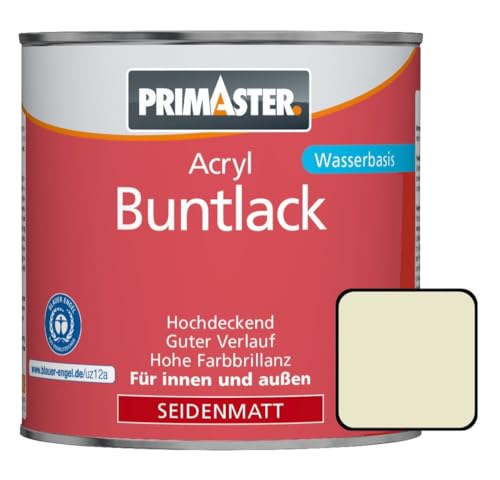 Primaster Acryl Buntlack 750ml Perlweiß Seidenmatt Wetterbeständig Holz & Metall Primaster Acryl Buntlack 750ml Perlweiß Seidenmatt Wetterbeständig Holz & Metall von Primaster