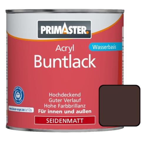Primaster Acryl Buntlack 750ml Schokobraun Seidenmatt Wetterfest Holz & Metall Primaster Acryl Buntlack 750ml Schokobraun Seidenmatt Wetterfest Holz & Metall von Primaster
