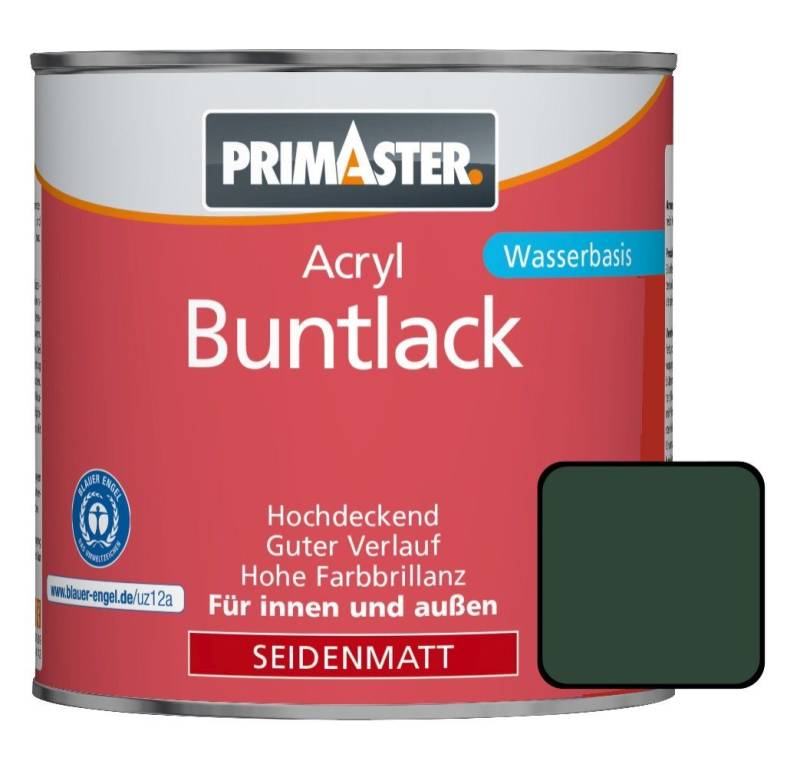 Primaster Acryl-Buntlack Primaster Acryl Buntlack RAL 6005 750 ml moosgrün von Primaster