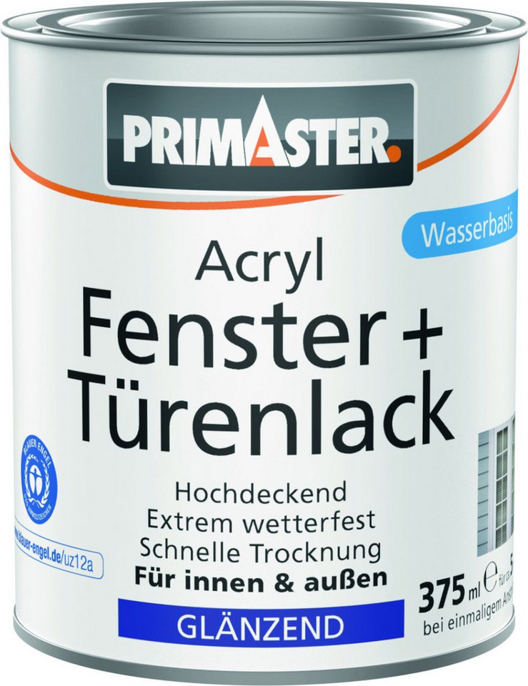 Primaster Acryl-Buntlack Primaster Acryl Fenster + Türenlack weiß glänzend Primaster Acryl-Buntlack Primaster Acryl Fenster + Türenlack weiß glänzend von Primaster