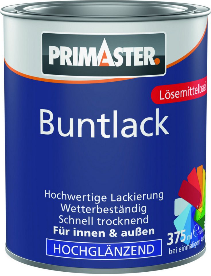 Primaster Acryl-Buntlack Primaster Buntlack 375 ml lehmbraun hochglänzend von Primaster